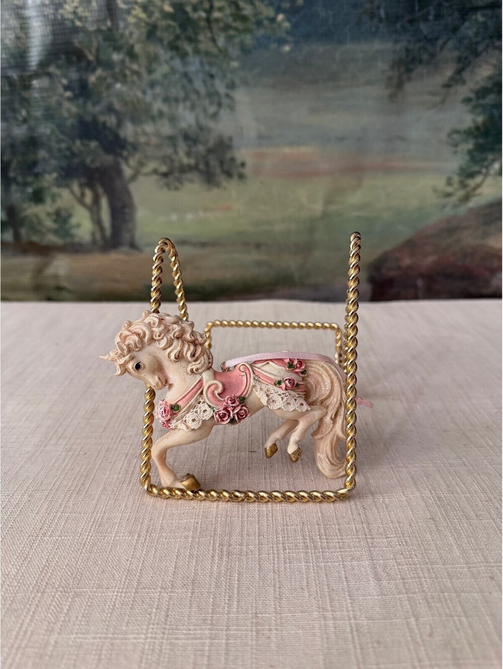 Vintage Carousel Horse Ornament Decoration
